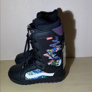 Vans Black and Colorful Graphic Snow board Boots